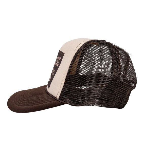 John Wayne Cancer Foundation Trucker Cap Brown Beige Adjustable Snapback Otto Co - Picture 4 of 6